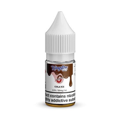 Kingston Salt Bar Salt E-Liquid Nic Salt-10ml-Box of 10 - Cola Ice -Vape Area UK
