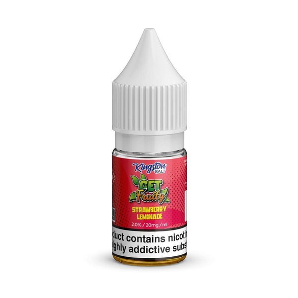 Kingston Salt Get Fruity E-Liquid-Nic Salt 10ml- Box of 10 - Strawberry Lemonade -Vape Area UK