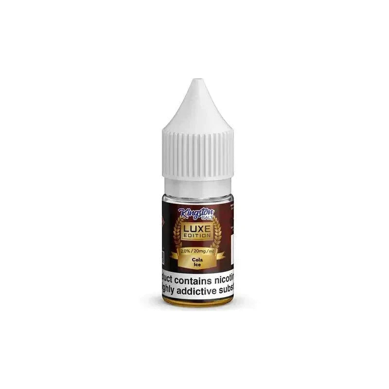 Kingston Salt Luxe Edition E-Liquids Nic Salt-10ml- Box of 10 - Cola Ice -Vape Area UK