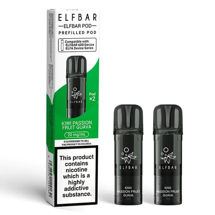 Elf Bar 600 Prefilled Pods (Pack of 2) - Box of 10 | only £32.99 | Cheapest Vape Shop in Uk