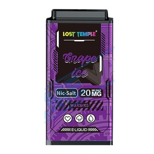 Lost Temple 3500 Puff Replacement Pods Cartridge - 20mg Nicotine - Grape Ice -Vape Area UK