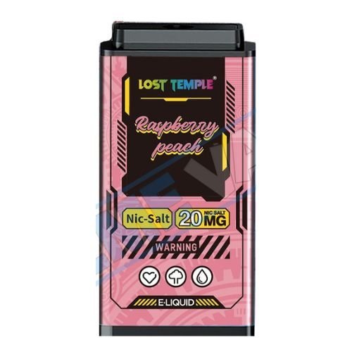 Lost Temple 3500 Puff Replacement Pods Cartridge - 20mg Nicotine - Raspberry Peach -Vape Area UK