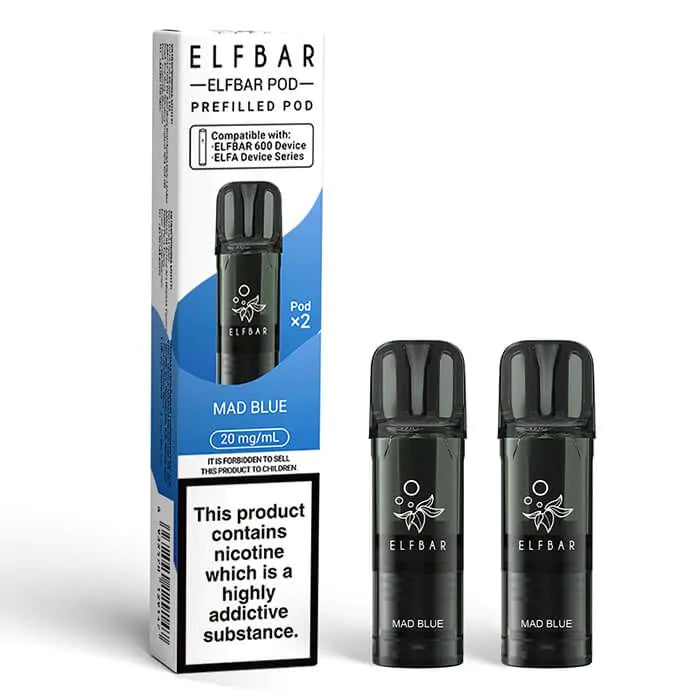 Elf Bar 600 Prefilled Pods (Pack of 2) - Box of 10 | only £32.99 | Cheapest Vape Shop in Uk
