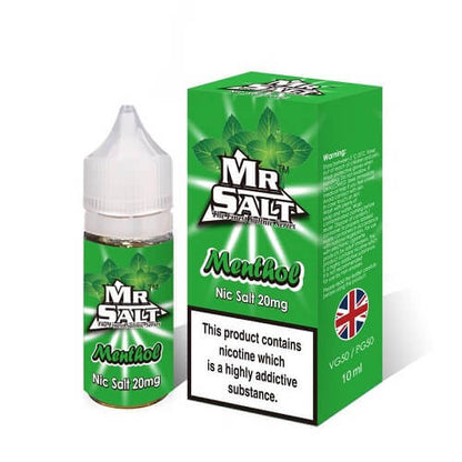 Mr Salt 10ml Nic Salt E-liquid - Pack of 10 - Menthol -Vape Area UK