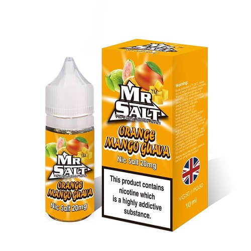 Mr Salt 10ml Nic Salt E-liquid - Pack of 10 - Orange Mango Guava -Vape Area UK