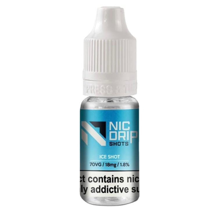 NIC DRIP - 70VG - 18MG - ICE SHOT - Vapeareawholesale