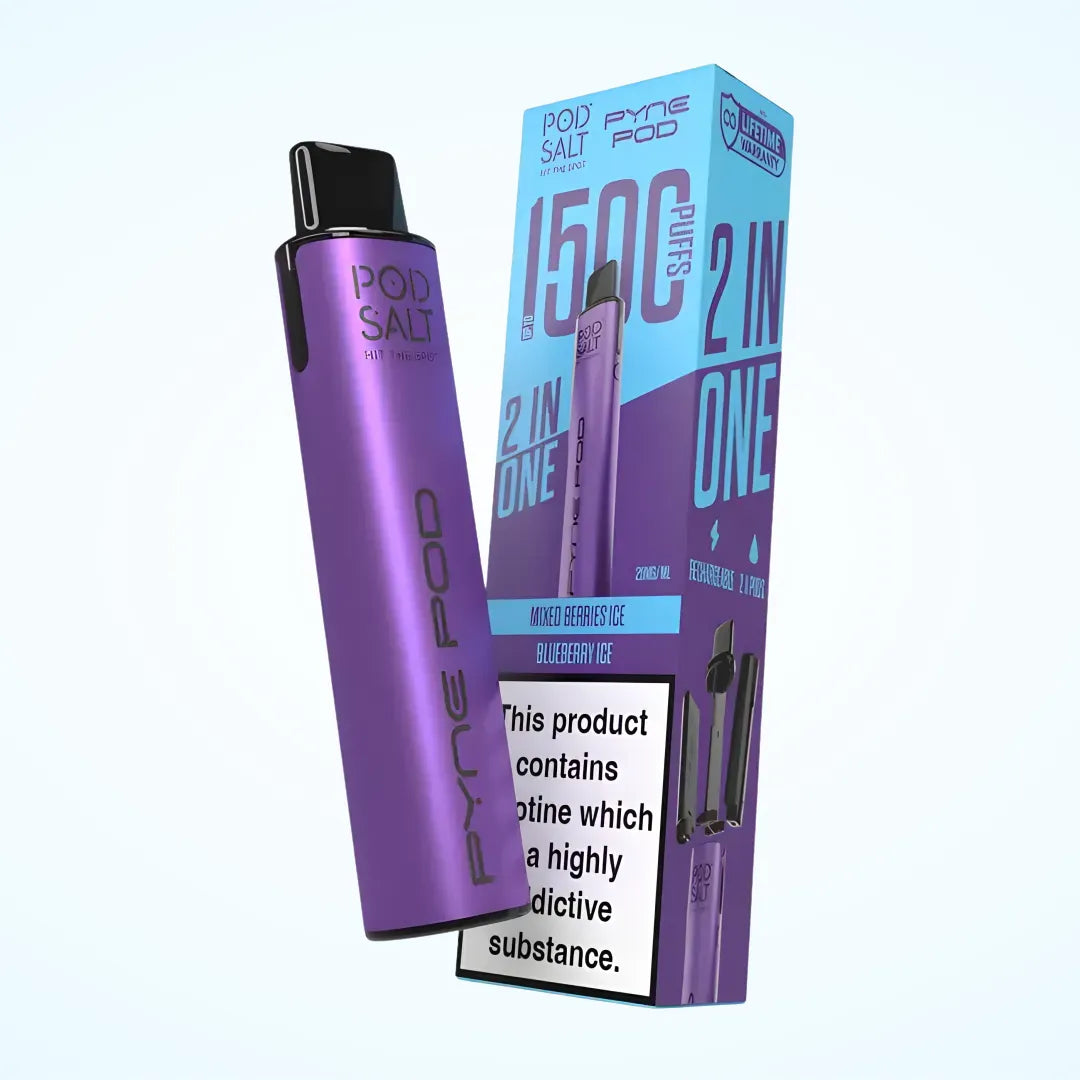 Pod Salt Pyne Pod 2-in-1 1500 Puffs Pod Vape Kit | Up to 1500 Puffs| only £6.99 | Cheapest Vape Shop in Uk
