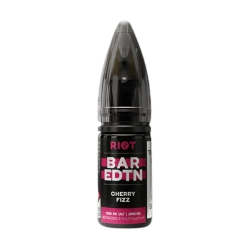 Riot Squad Bar Edition Nic Salt 10ml E-liquids - Box of 10 - Cherry Fizzy -Vape Area UK