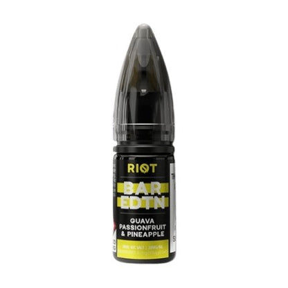 Riot Squad Bar Edition Nic Salt 10ml E-liquids - Box of 10 - Guava Passionfruit & Pineapple -Vape Area UK