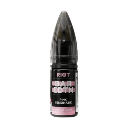 Riot Squad Bar Edition Nic Salt 10ml E-liquids - Box of 10 - Pink Lemonade -Vape Area UK