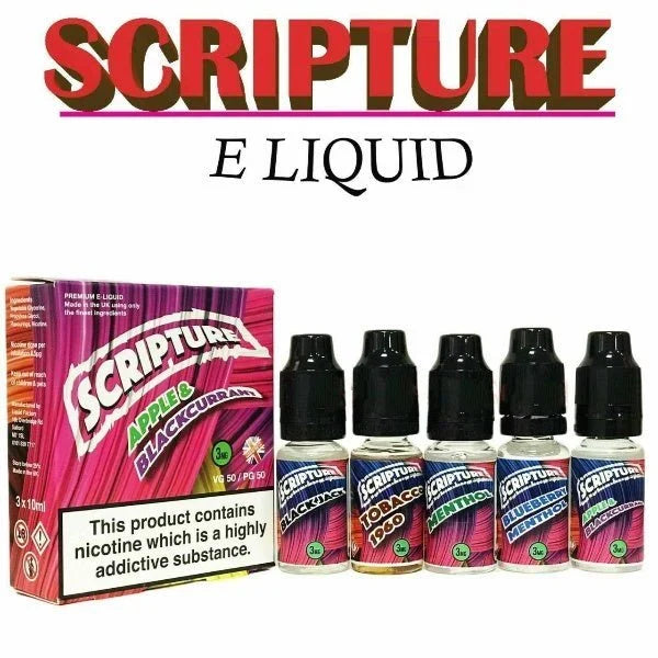 Scripture 30ml E-Liquid (3 x 10ml Bottles) | only £6.99 | Cheapest Vape Shop in Uk