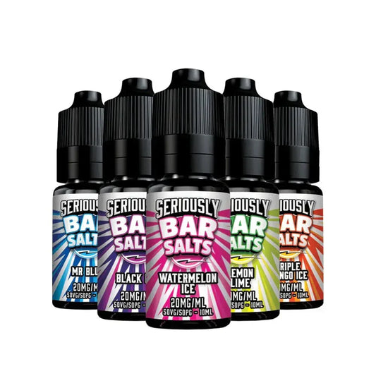 Seriously Bar Salt 10ml E-liquids Nic Salts - Box of 10 - Watermelon Ice -Vape Area UK