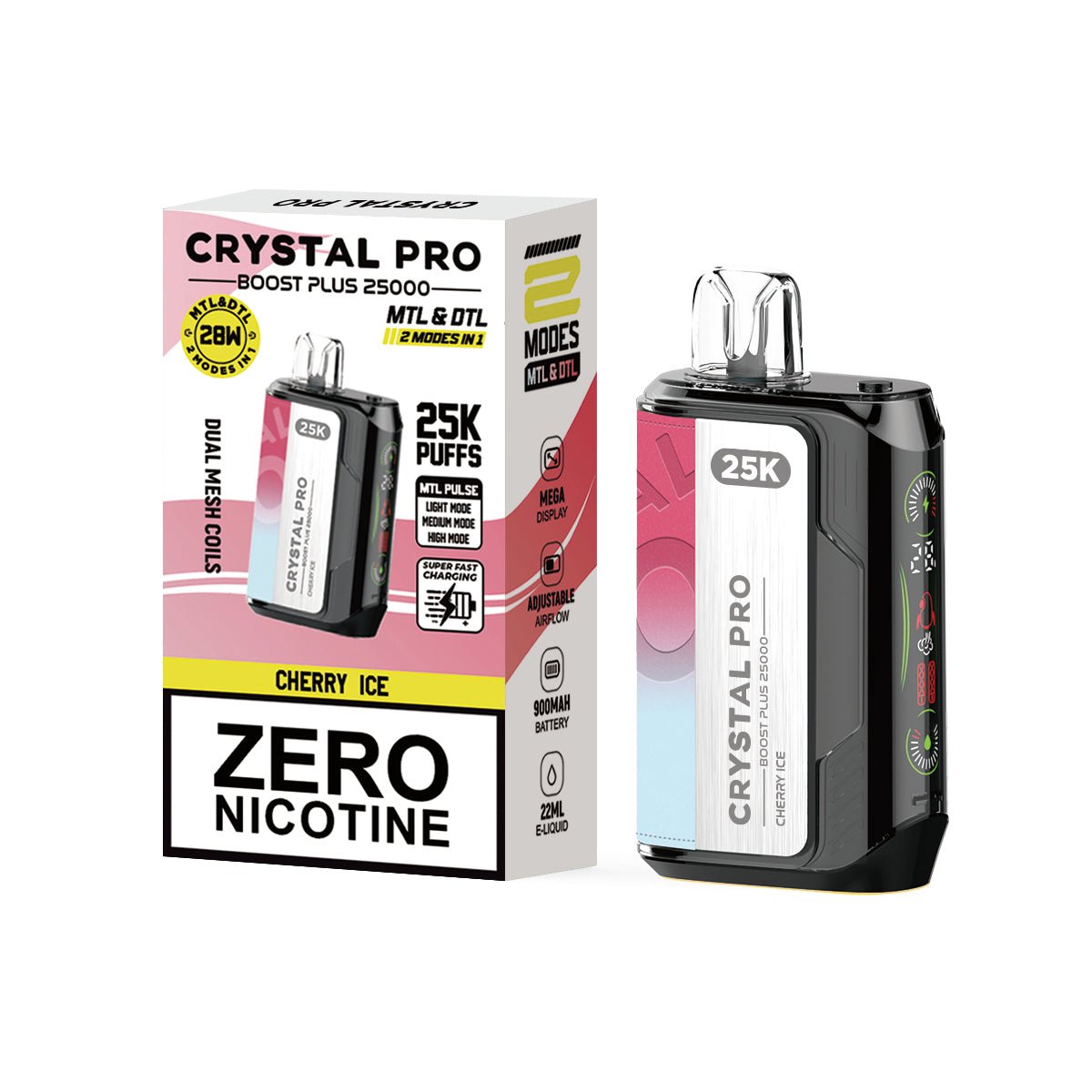 Shop 0MG Crystal Pro Boost Plus 25k Disposable Vape - 0MG Crystal Pro Boost Plus 25k Disposable Vape - Vape Blaze