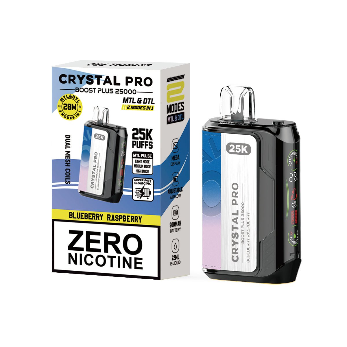 Shop 0MG Crystal Pro Boost Plus 25k Disposable Vape - 0MG Crystal Pro Boost Plus 25k Disposable Vape - Vape Blaze