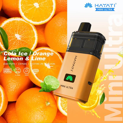 Hayati Mini Ultra 1500 Prefilled Pod Kit | Up to 1500 Puffs| only £5.99 | Cheapest Vape Shop in Uk