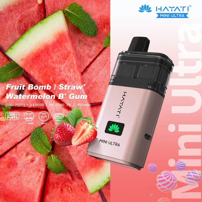 Hayati Mini Ultra 1500 Prefilled Pod Kit | Up to 1500 Puffs| only £5.99 | Cheapest Vape Shop in Uk