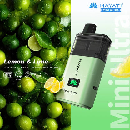 Hayati Mini Ultra 1500 Prefilled Pod Kit | Up to 1500 Puffs| only £5.99 | Cheapest Vape Shop in Uk