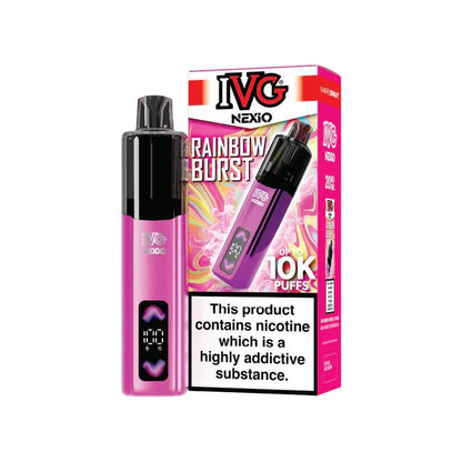 IVG Nexio 10K Prefilled Pod Vape Kit | Up to 10000 Puffs| only £9.99 | Cheapest Vape Shop in Uk