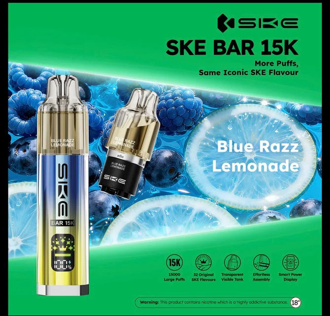SKE Bar 15K Prefilled Pod Kit | Up to 15000 Puffs| only £9.99 | Cheapest Vape Shop in Uk