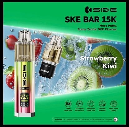 SKE Bar 15K Prefilled Pod Kit | Up to 15000 Puffs| only £9.99 | Cheapest Vape Shop in Uk