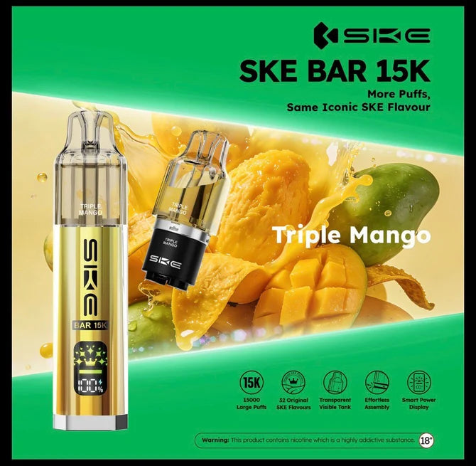 SKE Bar 15K Prefilled Pod Kit | Up to 15000 Puffs| only £9.99 | Cheapest Vape Shop in Uk