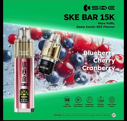 SKE Bar 15K Prefilled Pod Kit | Up to 15000 Puffs| only £9.99 | Cheapest Vape Shop in Uk