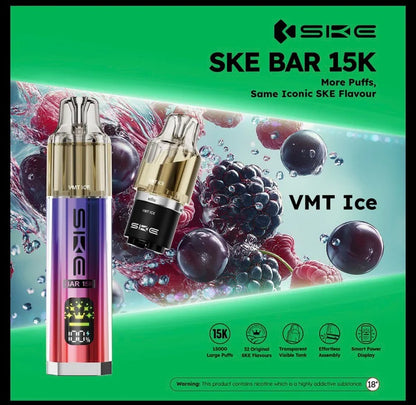 SKE Bar 15K Prefilled Pod Kit | Up to 15000 Puffs| only £9.99 | Cheapest Vape Shop in Uk