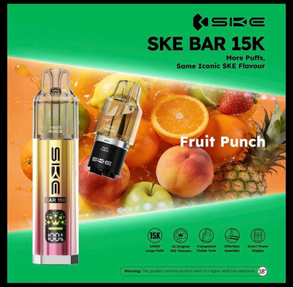 SKE Bar 15K Prefilled Pod Kit | Up to 15000 Puffs| only £9.99 | Cheapest Vape Shop in Uk