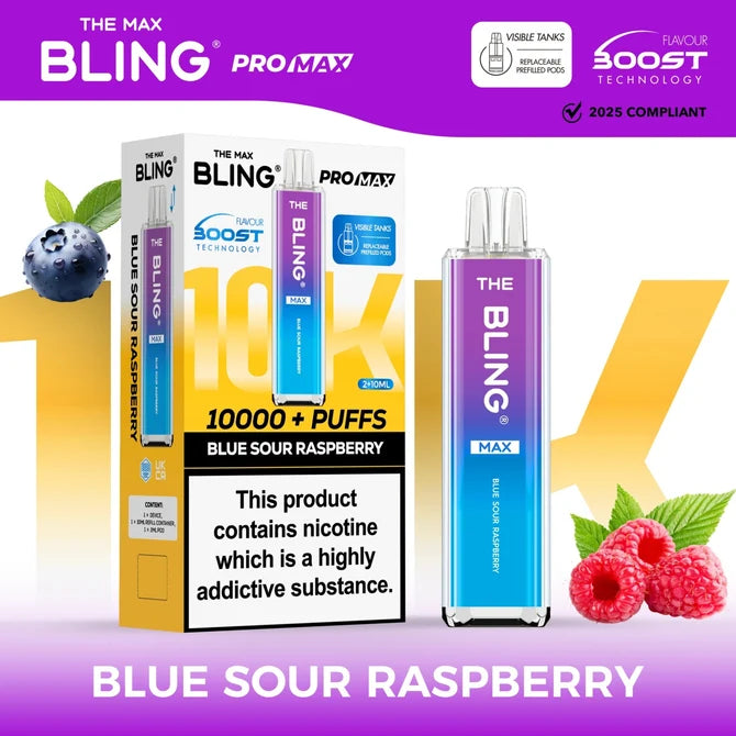 The Crystal Bling Max 10000 Prefilled Pod Kit | £8.99 | Up to 10,000 Puffs |Cheapest Vape Shop in Uk