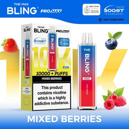 The Crystal Bling Max 10000 Prefilled Pod Kit | £8.99 | Up to 10,000 Puffs |Cheapest Vape Shop in Uk
