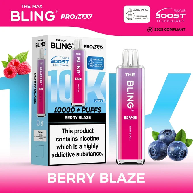 The Crystal Bling Max 10000 Prefilled Pod Kit | £8.99 | Up to 10,000 Puffs |Cheapest Vape Shop in Uk