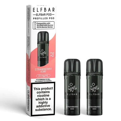 Elf Bar 600 Prefilled Pods (Pack of 2) - Box of 10 | only £32.99 | Cheapest Vape Shop in Uk