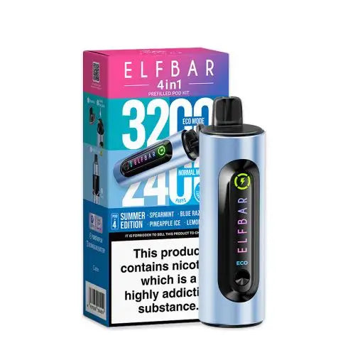 Elf Bar 4-in-1 Prefilled Pod Vape Kit TPD Compliant - Pack of 5 | only £27 | Cheapest Vape Shop in Uk