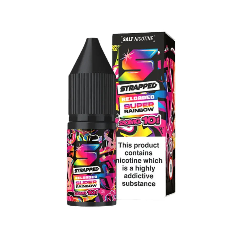Strapped Reloaded Nic Salt UK Box of 10 | only £24.29 | Cheapest Vape Shop in Uk