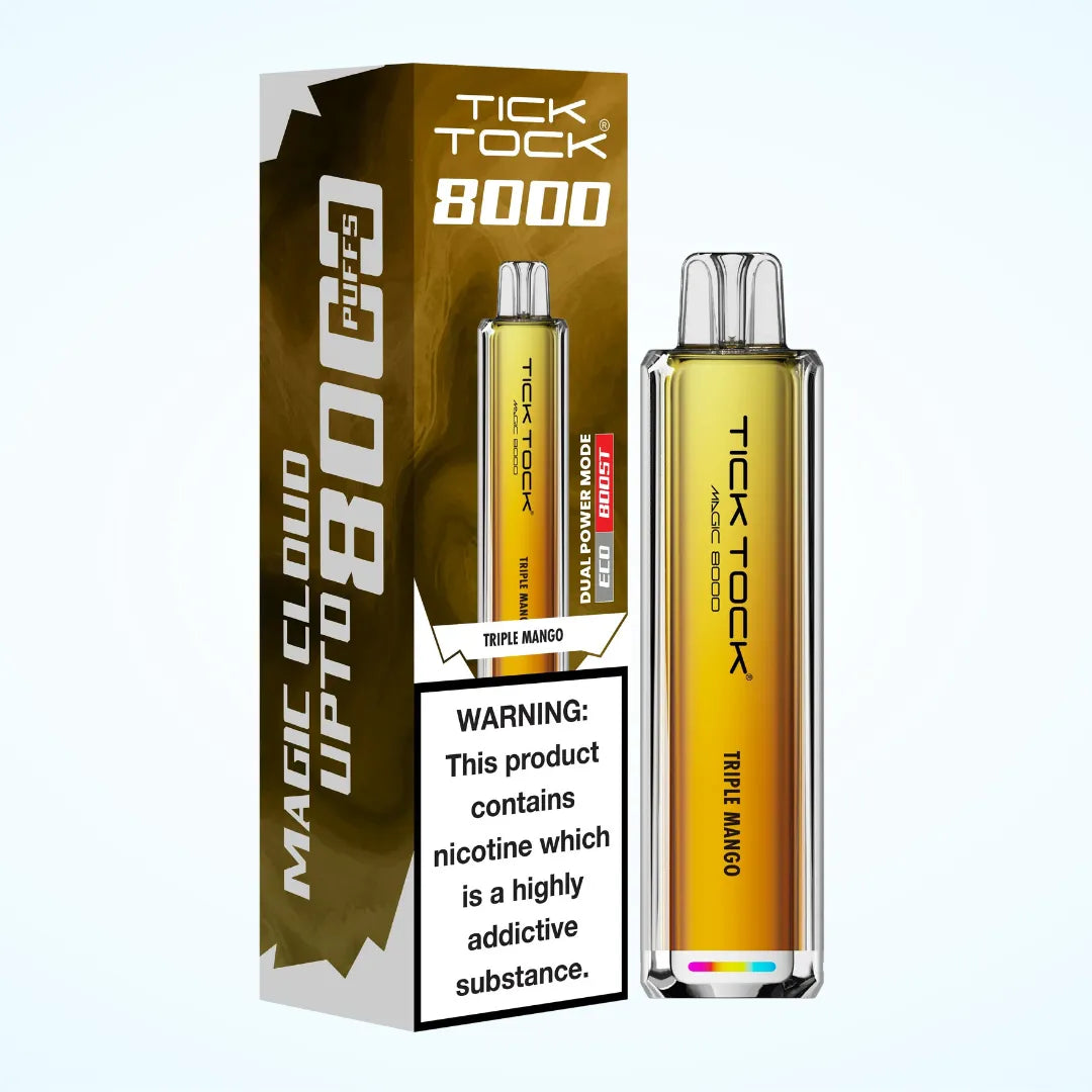 Tick Tock Magic 8000 Puffs Vape Kit | Up to 8000 Puffs | Only £7.99 | Any 3 for £18