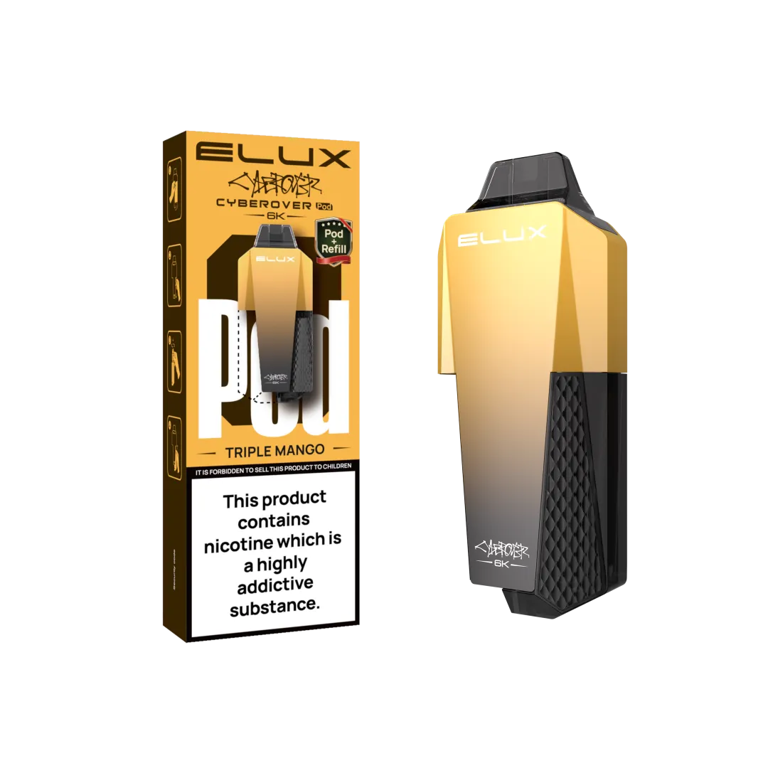Elux Cyberover 6000 Prefilled Pods | Only £6.99 | Any 3 For £18.99 | only £6.99 | Cheapest Vape Shop in Uk