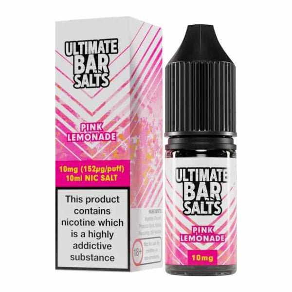 Ultimate Bar Salt 10ml E-liquids Nic Salts - Box of 10 - Pink Lemonade -Vape Area UK