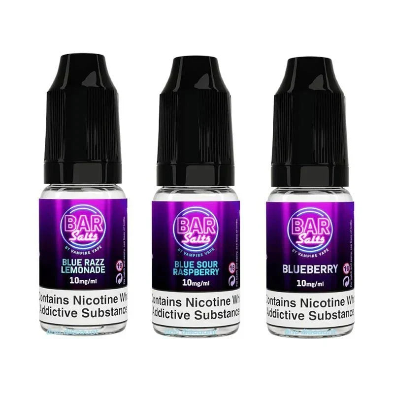 Vampire Vape Bar Salt 10ml E-liquid Nic Salts- Box of 10 - Grape -Vape Area UK