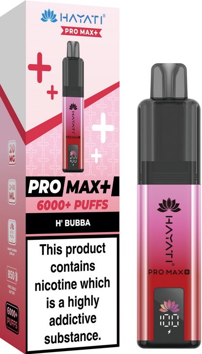 Hayati Pro Max+ 6000 Puffs Vape Kit Box of 10 - Hayati Pro Max+ 6000 Puffs Vape Kit Box of 10 - Direct Vape Wholesale
