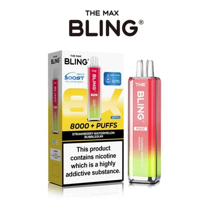 The Crystal Bling Max 8000 Puffs Prefilled Pod Kit -Box of 5 | only £39.99 | Cheapest Vape Shop in Uk