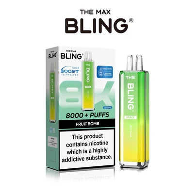 The Crystal Bling Max 8000 Puffs Prefilled Pod Kit -Box of 5 | only £39.99 | Cheapest Vape Shop in Uk