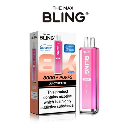 The Crystal Bling Max 8000 Puffs Prefilled Pod Kit -Box of 5 | only £39.99 | Cheapest Vape Shop in Uk